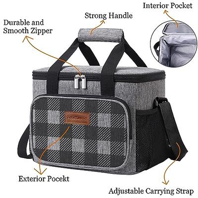 HSHRISH Lunch Box for Men, Women Double Deck Heavy Duty Large Insulated  Tactical Lunch Bag Durable Cooler Bag With Shoulder Strap for Adults Work  Picnic Road Trip (Grey,15L ) - Yahoo Shopping