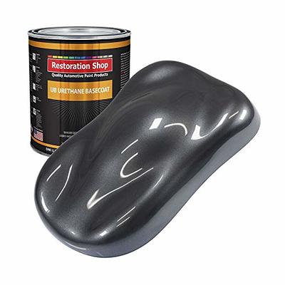 Gunmetal Grey Metallic - Hot Rod Flatz Flat Matte Satin Urethane Auto Paint  - Paint Quart Only - Professional Low Sheen Automotive, Car Truck Coating