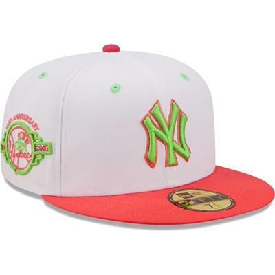 Men's New York Yankees New Era White/Pink Chrome Rogue 59FIFTY