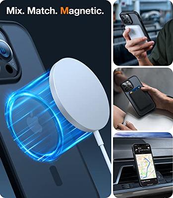 Mgnaooi Magnetic Case for iPhone 15 Pro Max Compatible with MagSafe,  Military Grade Drop Protection, Shockproof Slim Translucent Matte Phone  Case 6.7 inch, Black 