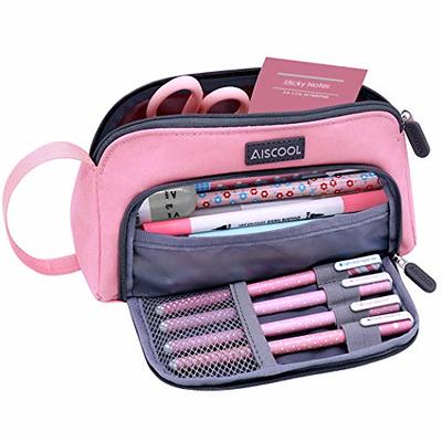  Homecube Pencil Case Capacious Pen Pencil Holder Box Makeup Pens  Pouch Oxford Cloth Bag Large Storage Stationery Organizer with Zipper for  School & Office - Gray : Arts, Crafts & Sewing