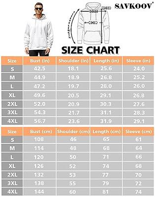 SAVKOOV Men's Loose Fit Hoodies Lightweight Pullover Casual