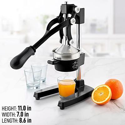 Lemon Squeezer Citrus Juicer Hand Press Heavy Duty Manual Squeeze Juice Extractor Maker Orange Lime Grapefruit Presser, Silver