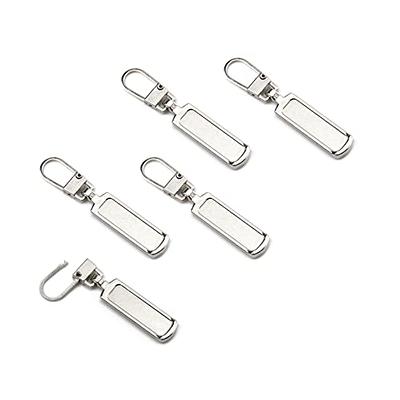 TOPASION Metal Zipper Pull Replacement for Small Holes, Detachable