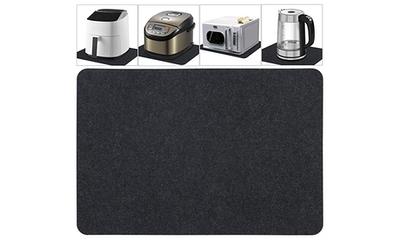 1pc Multifunctional Dish Drying Mat, Black Plastic Countertop Plate Holder,  For Kitchen