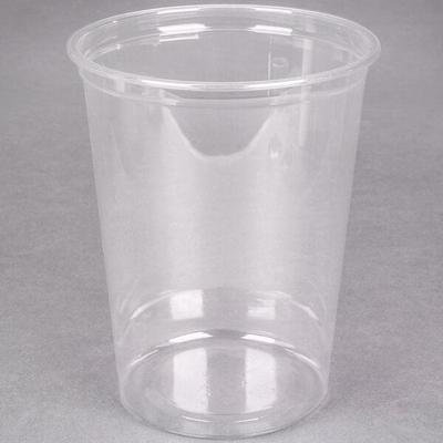 Choice 32 oz. Clear Plastic Soup / Hot & Cold Food Cup Vented Lid - 500/Case