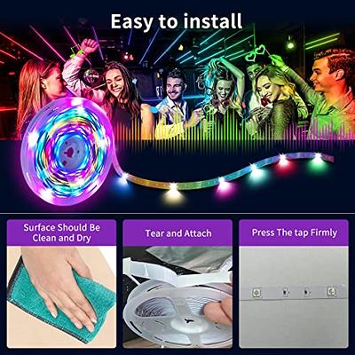 32.8ft Smart Christmas Lights - Color Changing LED Lights with Remote and  Music Sync - Plug in USB String Lights with Timer, RGBIC 