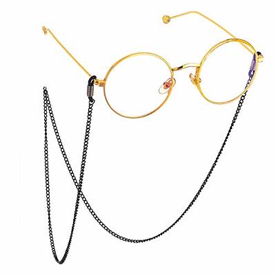 Eyeglasses Holder Strap Cord - Premium Eco Leather Eyeglasses String Holder Chain Necklace - Glasses Cord Lanyard - Eyeglass Retainer