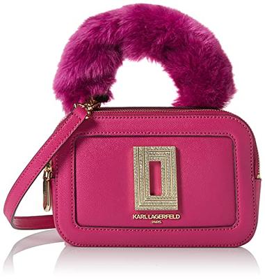 Karl Lagerfeld, Women's Maybelle Camera Crossbody Bag, Black/pink, Size