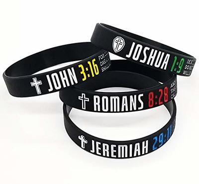 Scripture Rubber Bracelets