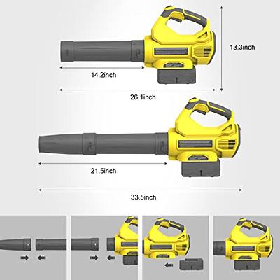 Leisch Life Cordless Leaf Blower,20V Handheld Electric Leaf Blowers with  2.0Ah Battery & Fast Charger, 2 Speed Mode, Lightweight Battery Powered  Leaf