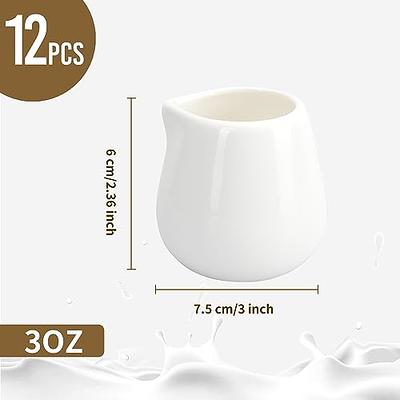 Small Ceramic Creamer Tea Coffee Pitcher: with Lid Creamer Pitcher