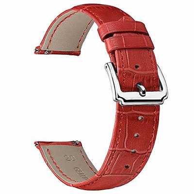  OTTOODY Leather Watch Bands Quick Release, Elegant Top Grain  Leather Watch Straps for Men & Women, Choice of Color & Width - 18mm, 19mm