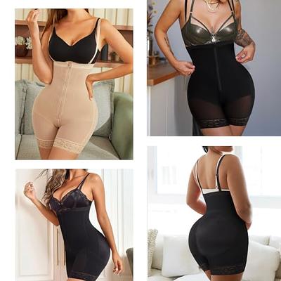 FeelinGirl Shapewear for Women Seamless Firm Triple Control Faja Plus Size  Tummy Control Body Shaper Black XXXL - Yahoo Shopping