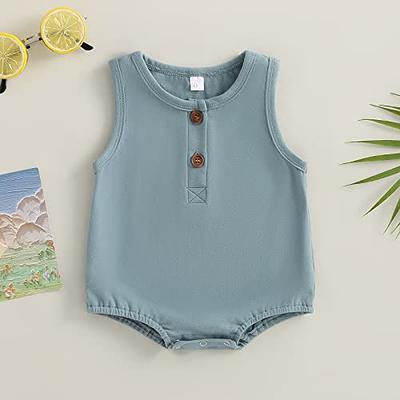 Sleeveless romper suit - Light blue - Kids