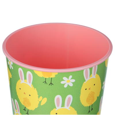 Easter Disposable Plastic Party Cups - 12 Pack Reusable Tumblers, 16oz Plastic S