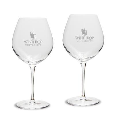 New Orleans Saints Two-Piece 15oz. Stemless Wine Glass Set