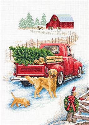 Dimensions Counted Cross Stitch Kit W/Hoop 6 Truck (14 Count)