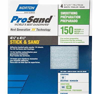 Norton ProSand 4.5 in. L x 3.5 in. W x 1 in. 120 Grit Medium