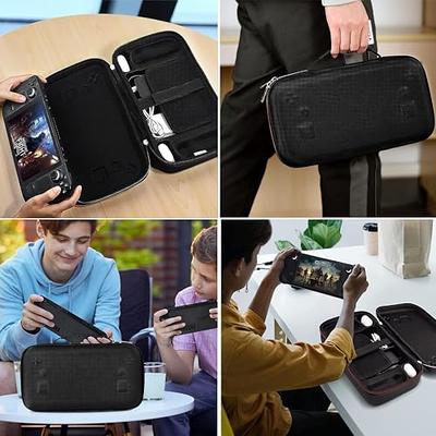 JSAUX Carrying Case Compatible with Steam Deck/Steam Deck OLED, Protective  Hard Shell Carry Case Built-in Charger Storage, Portable Travel Carrying