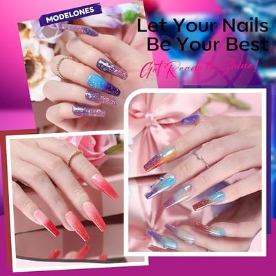 MODELONES Mood Gel Nail Polish Set Temperature Color Changing Gel Colors  Collection Red Blue Glitter Gel Polish Soak Off 6 Colors Christmas Gifts  New