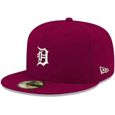 Men's New Era Black Detroit Tigers Pastel Undervisor 59FIFTY Fitted Hat