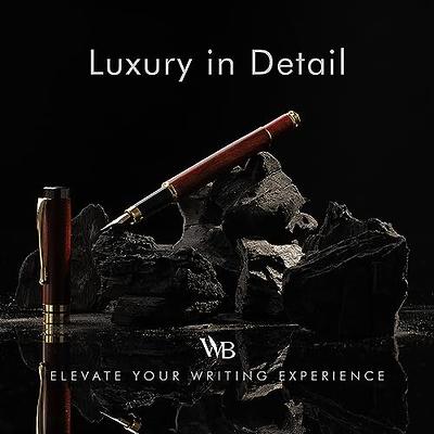 Wordsworth & Black Fountain Pen Set [Rose Wood], Luxury Bamboo Wood - Medium  Nib, Includes 50 ml Pen Ink [Green], 6 Ink Cartridges, Refill Converter and  Premium Gift Case - Yahoo Shopping