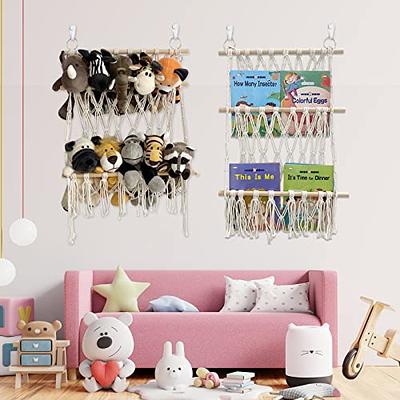 Basumee Stuffed Animals Net or Hammock Toy Storage Organizer Toy Hammock Hanging  Stuffed Animals Storage Holder with Tassels for Nursery Kids Bedroom Room  Wall Décor, Yellow-Green - Yahoo Shopping