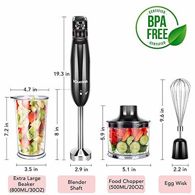 VEVOR Commercial Immersion Blender Variable Speed Heavy Duty Immersion  Blender 750 W Commercial Hand Mixer 304 Stainless Steel Hand Blender  Commercial