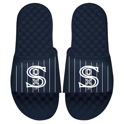 Men's ISlide Navy Washington Nationals Spray Paint Slide Sandals