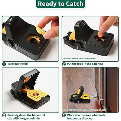 SZHLUX Rat Traps Indoor,Humane Rat Trap That Work for Home Outdoor