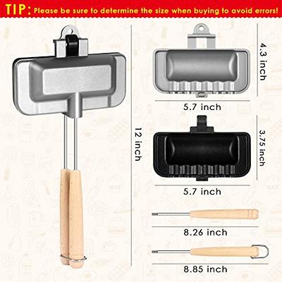 Breakfast Sandwich Maker - Hot Dog Toaster - Egg Panini Press Pan -  Nonstick Sandwich Skillet with Removable Handle