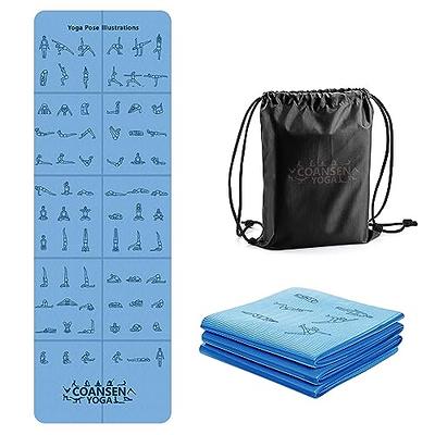  Gaiam Yoga Mat Folding Travel Fitness & Exercise Mat   Foldable Yoga Mat for All Types of Yoga, Pilates & Floor Workouts, Be Free,  2mm, 68L x 24W x 2mm