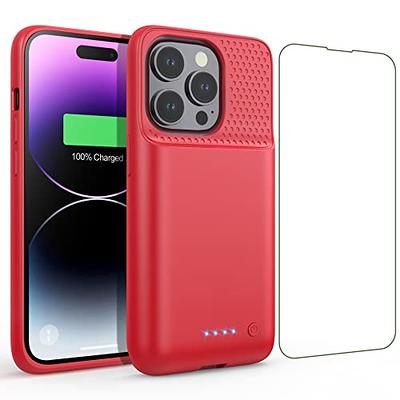 Feob Battery Case for iPhone 14 Pro(6.1inch),Powerful 7200mAh Ultra-Slim Battery  Charging Case,Rechargeable Protective Extended Battery Charger Case for  iPhone 14 Pro Red - Yahoo Shopping