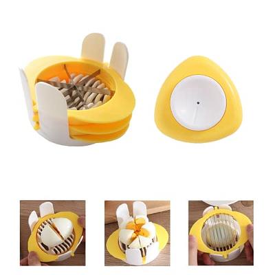 egg slicer with Egg Piercer,for Hard Boiled Eggs Cutter Strawberry Slicer  Heavy Duty Aluminium Slicer Stainless Steel Wire Multipurpose Dicer for  Soft