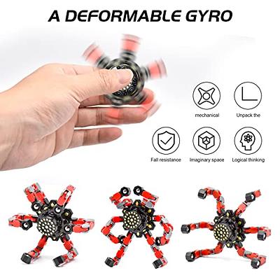 Fingertip Spin Top Toy, Kids DIY Deformable Stress Relief Toy, Hand Fidget  Spinner, Sensory Finger Spinner Toy, Transformable Creative Mechanical Gyro
