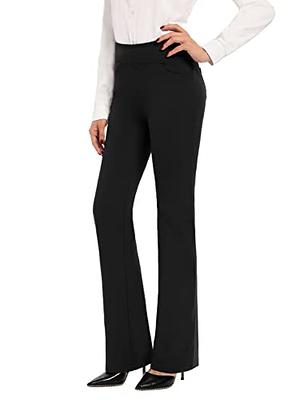 SEVEGO Women's Bootcut Yoga Dress Pants High Waist Stretch Work