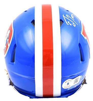 Josh Allen Autographed Buffalo Bills Camo Mini Helmet- Beckett W