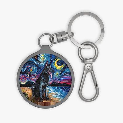 German Shepherd pet memorial keepsake, dog key chain, pet bag