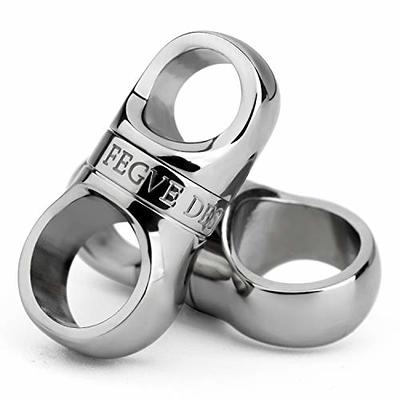 TIKING 10pcs/lots Titanium Small Split Rings Ti Micro Split Key Ring Keychain EDC Keyring (10mm)