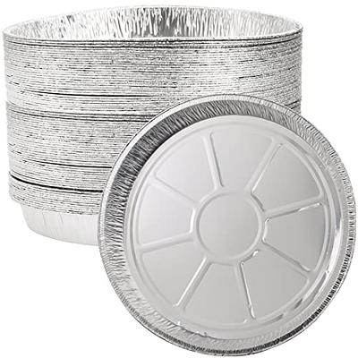 8-Inch Aluminum Dutch Oven Liner Pans, Disposable Cake Pan and Extra Deep  Aluminum Foil Pans for Baking, Freezing, and Storage, Durable Aluminum  Round Baking Pans