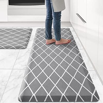 ROTTOGOON Kitchen Floor Mat Set of 2, Cushioned Anti Fatigue Kitchen Mat  17x59+17x29, Non-Slip Waterproof Kitchen Rug, Premium PVC Comfort  Kitchen Mats and Rugs for Kitchen, Office, Home, Laundry - Yahoo Shopping