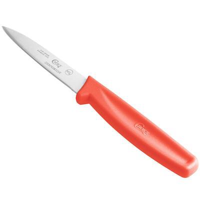 Choice 3 1/2 Serrated Edge Paring Knife with White Handle