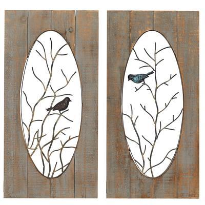 Metal Floral Wall Decor Gray - Olivia & May : Target