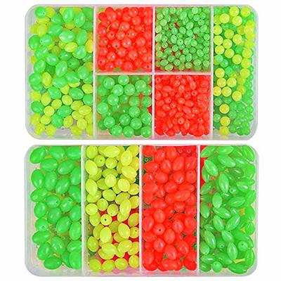 Luminous Soft Plastic Fishing Beads Kit Oval Round - Temu