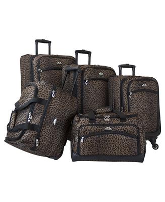 American Flyer Madrid 5-Piece Spinner Luggage Set 85400-5 BRN - The Home  Depot