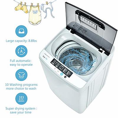 COSTWAY Portable Washing Machine, 2-in-1 Laundry Washer and Spin Combo with  10 Programs, 8.8lbs Capacity, Drain Pump and LED Display, Full Automatic  Washer for Apartment, RVs, Dorm, White - Yahoo Shopping
