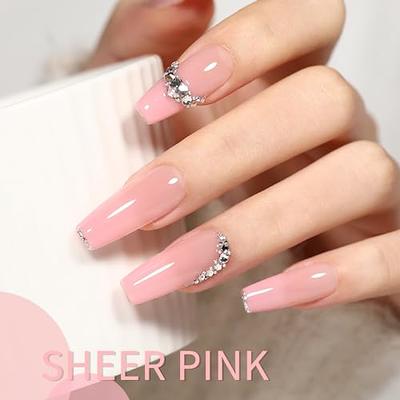 27 Barely There Nail Designs For Any Skin Tone : Sheer Nude Pink Oval Nails