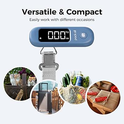 Travel Inspira Luggage Scale, Portable Digital Hanging Baggage Scale for  Travel, Suitcase Weight Scale with Rubber Paint, 110 Pounds, Battery  Included - Blue 