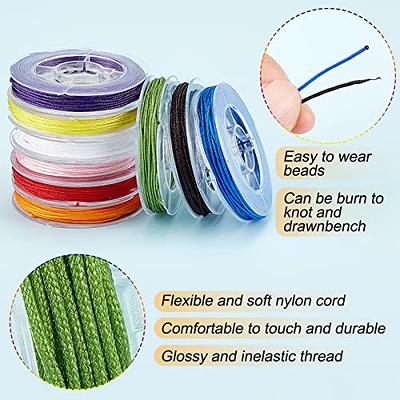 Chinese Knot Cord Tassels Beading String Nylon Thread Cord 60M/roll 0.8mm  Flat